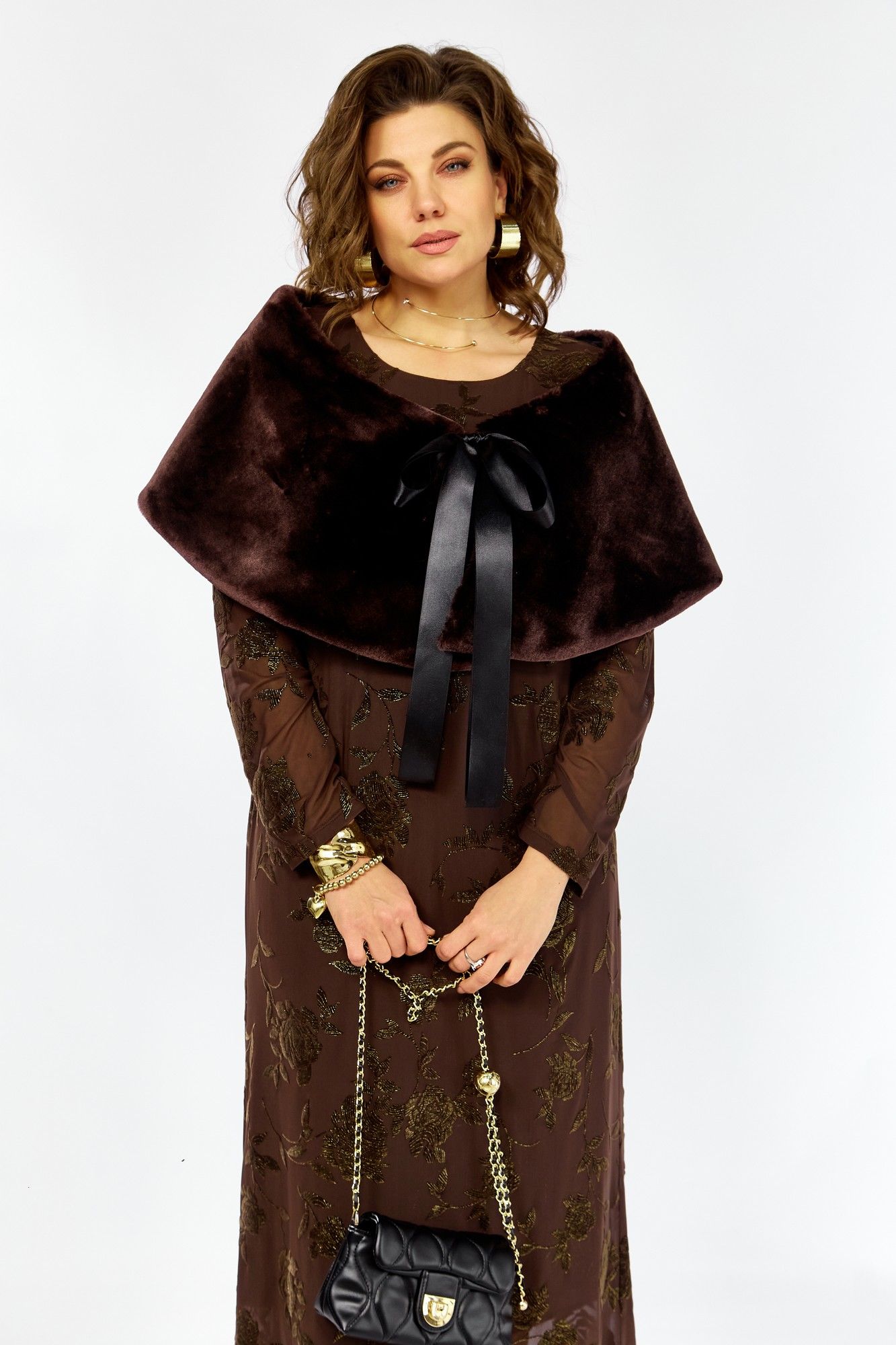 Болеро, платье Lady Secret 25307 коричневый 4