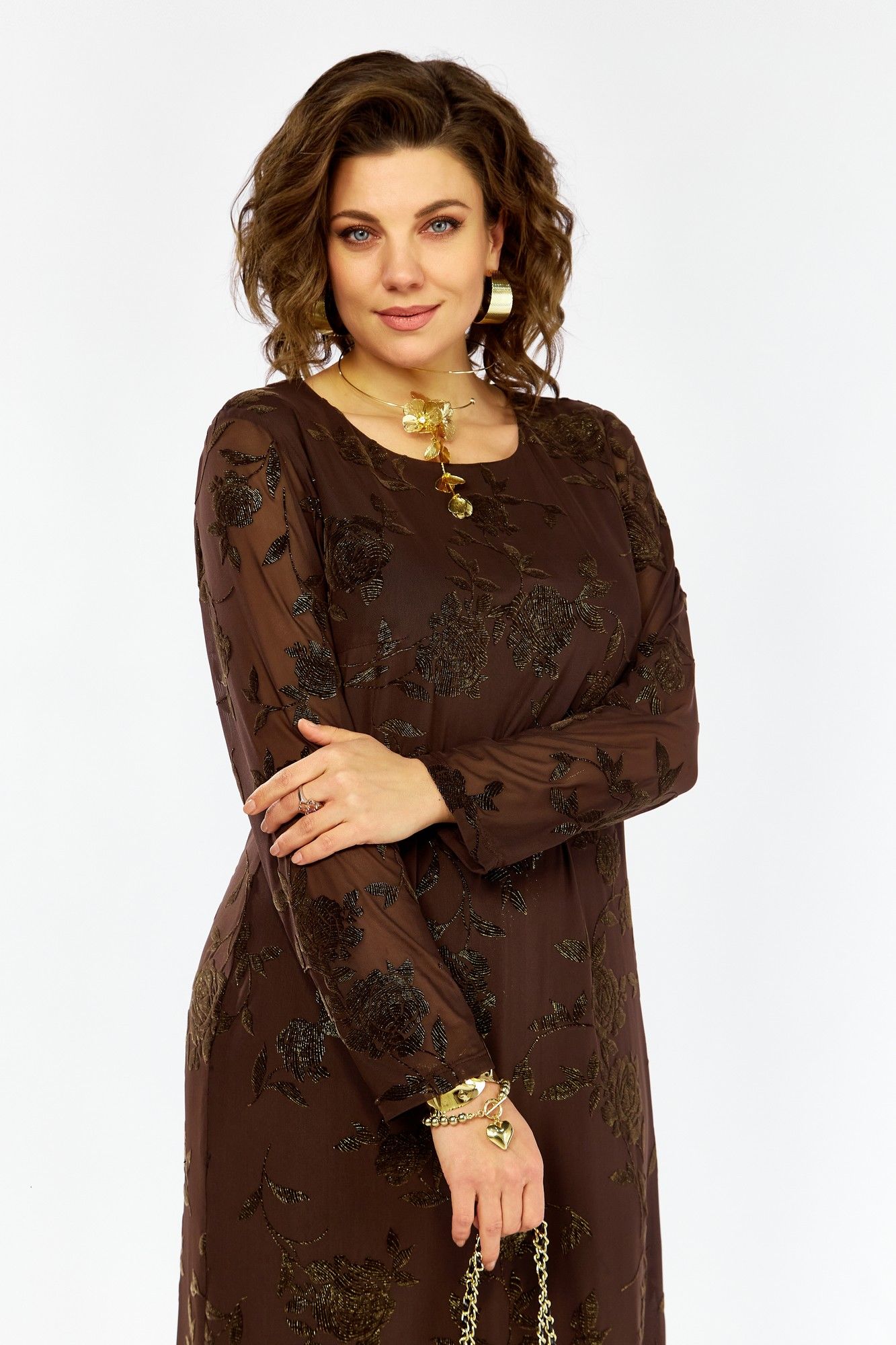 Болеро, платье Lady Secret 25307 коричневый 7