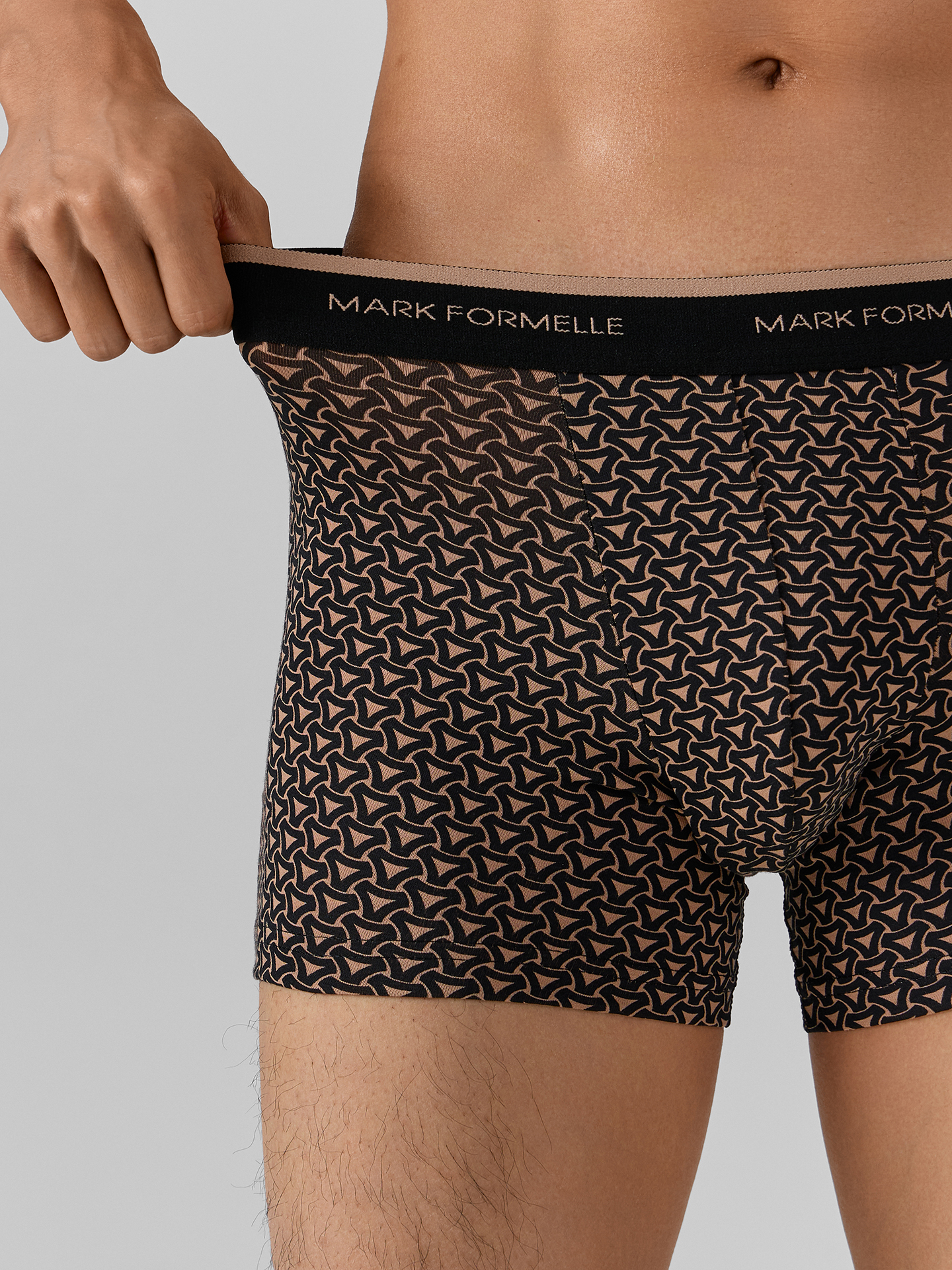 Трусы Mark Formelle 411221/25-4995П-5 беж_узор_на_черном 2