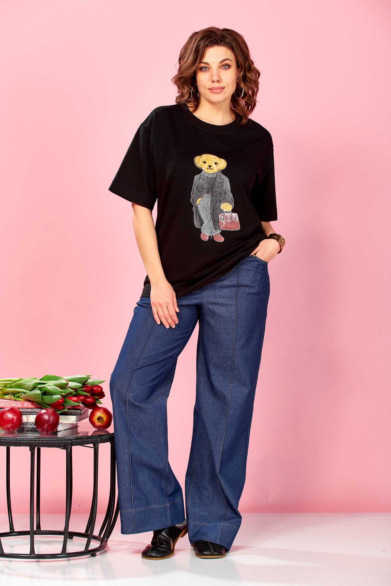 
Футболка AVA fashion М-176 черный