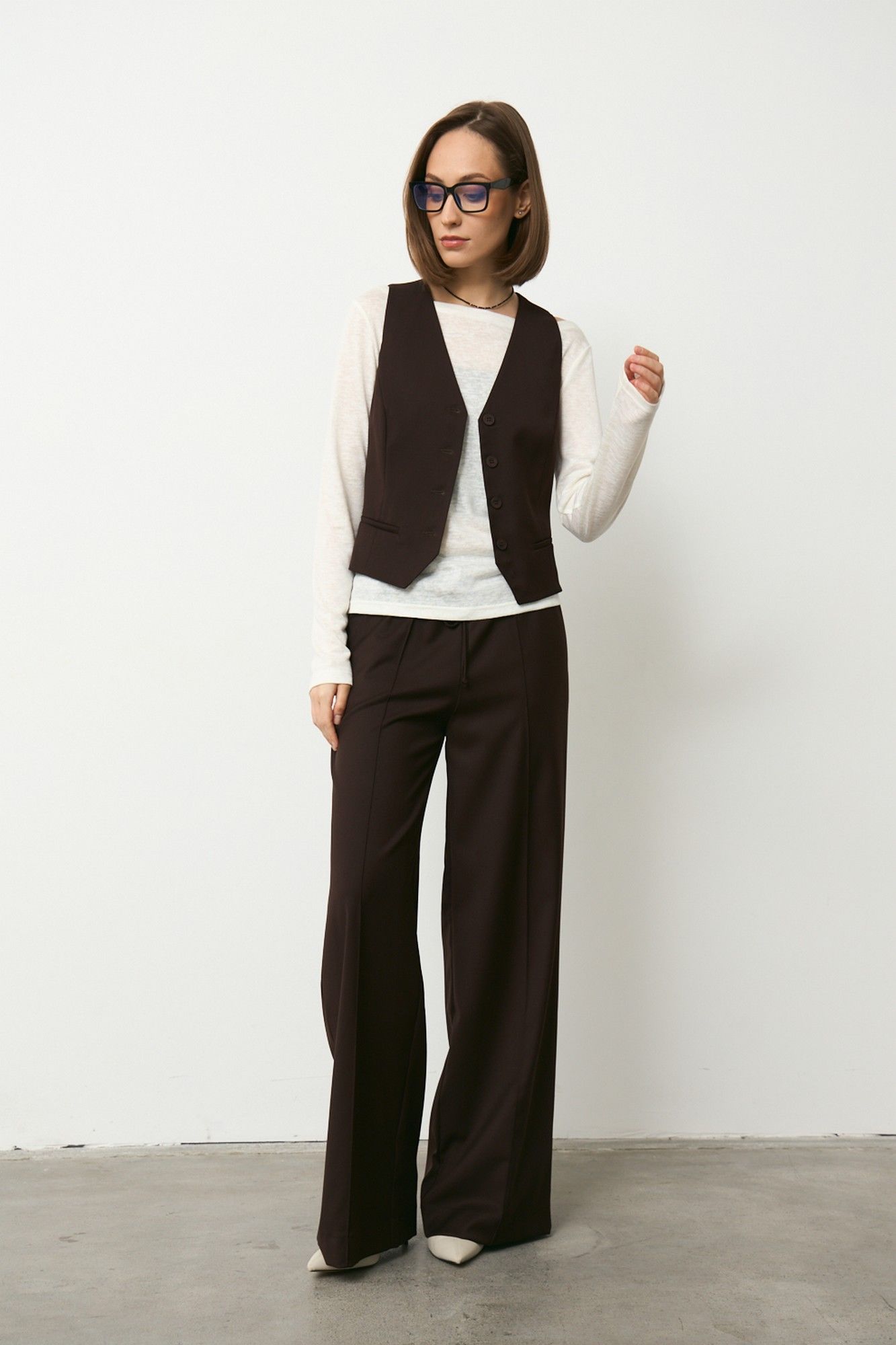 
Брюки, жилет Luitui R4066 коричневый