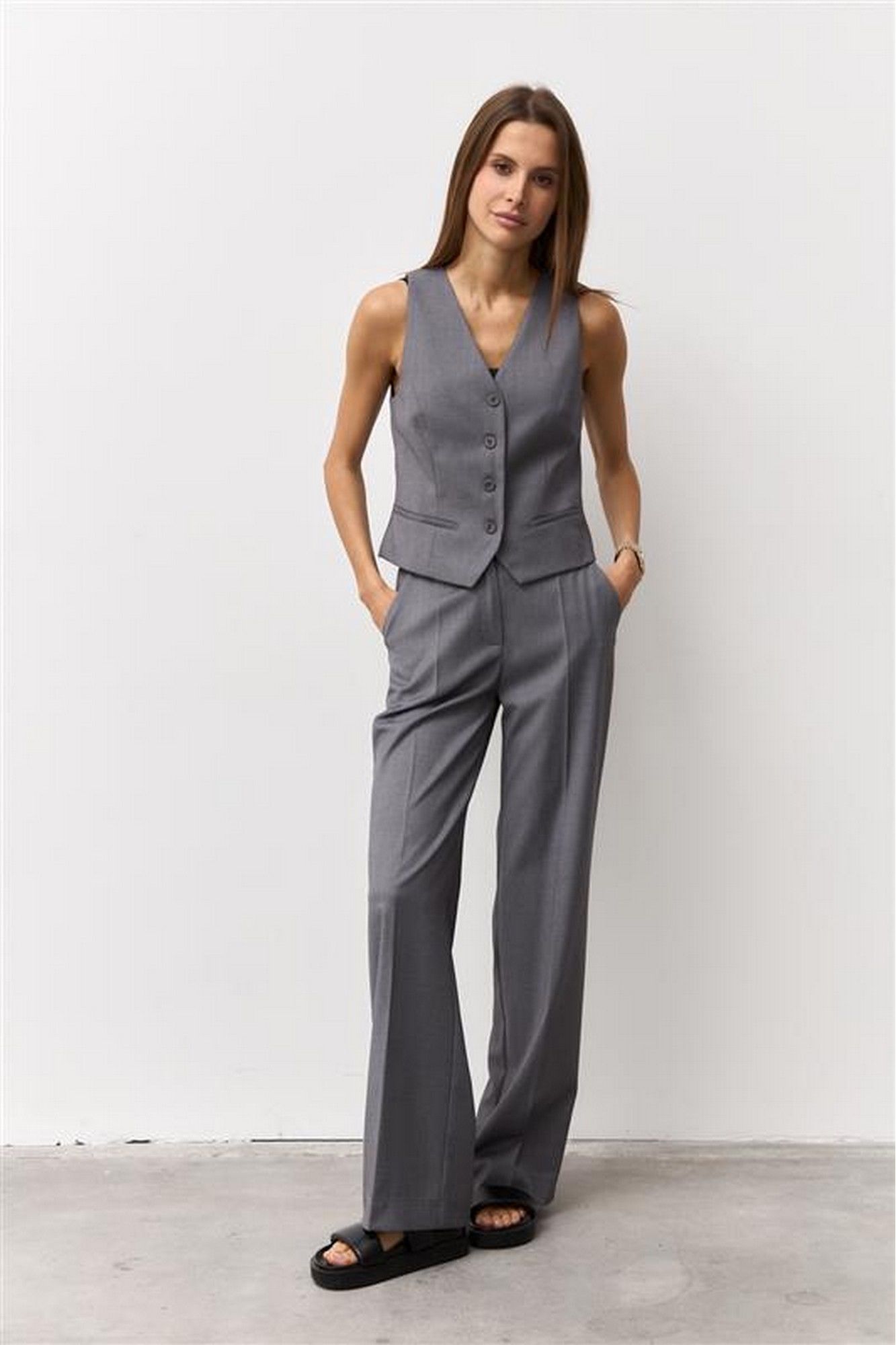 
Брюки, жилет Luitui R4068 серый