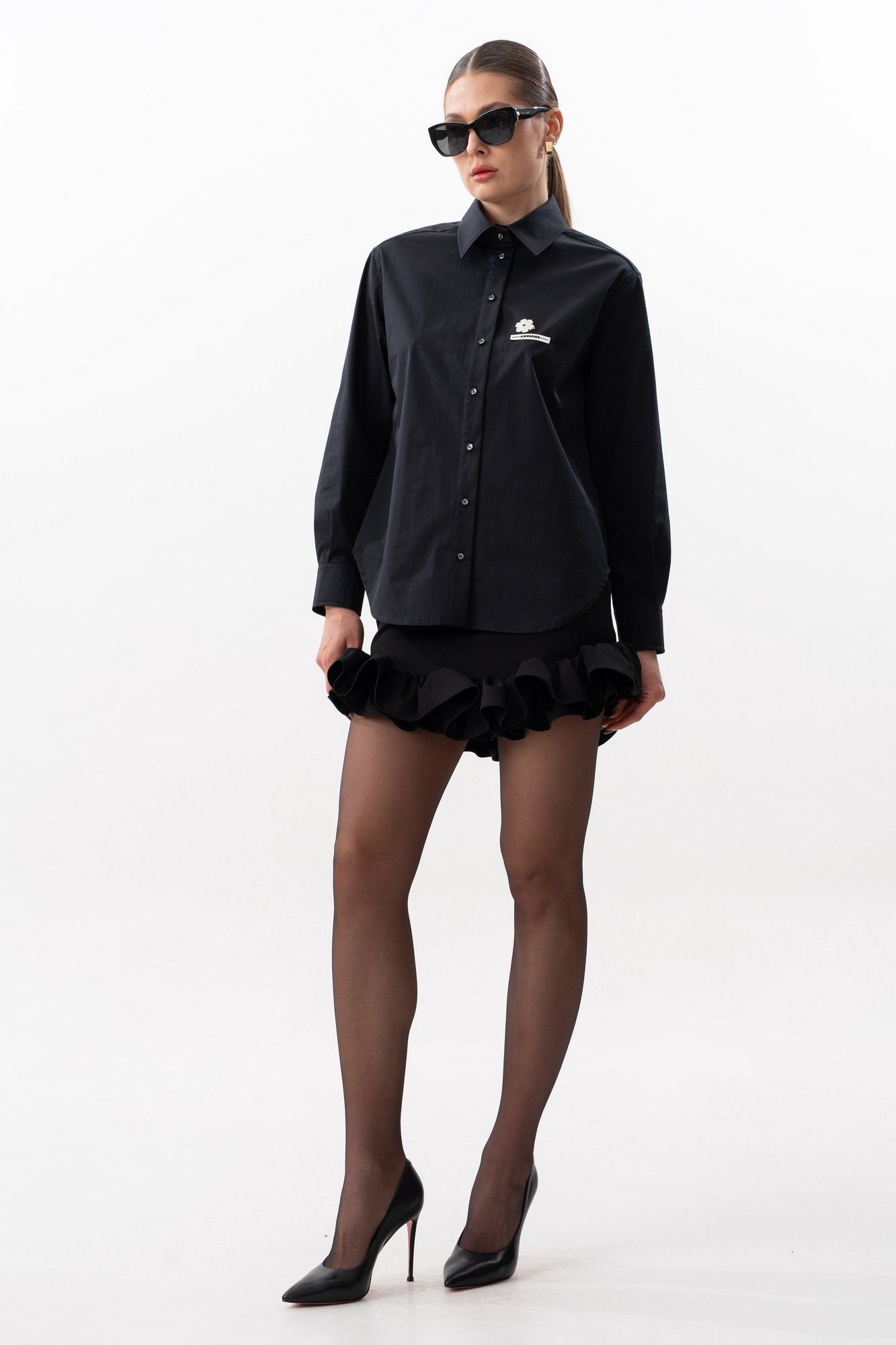 
Блуза SILVERSPICE S-7632  черный