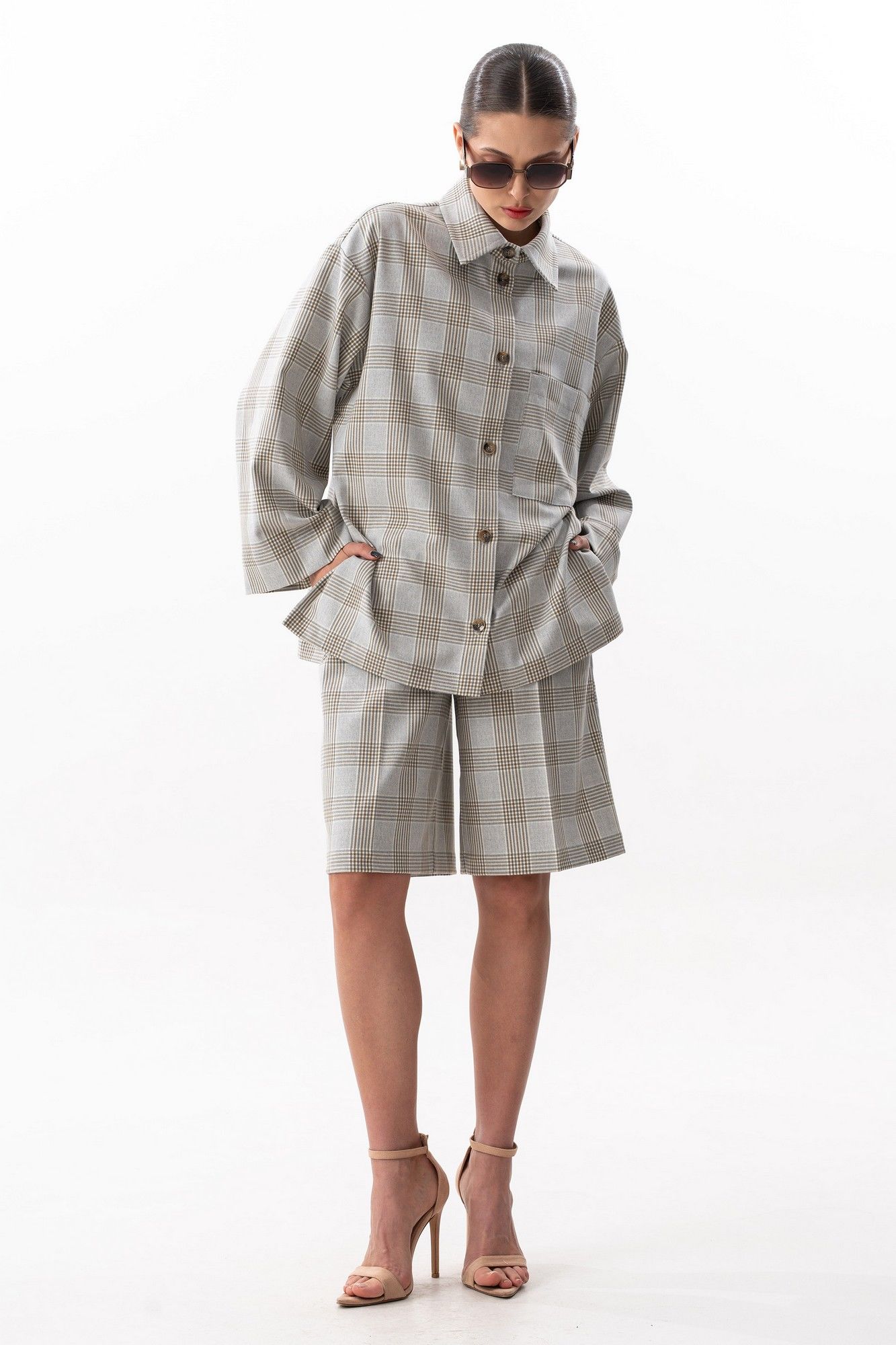 
Блуза SILVERSPICE S-7634 клетка