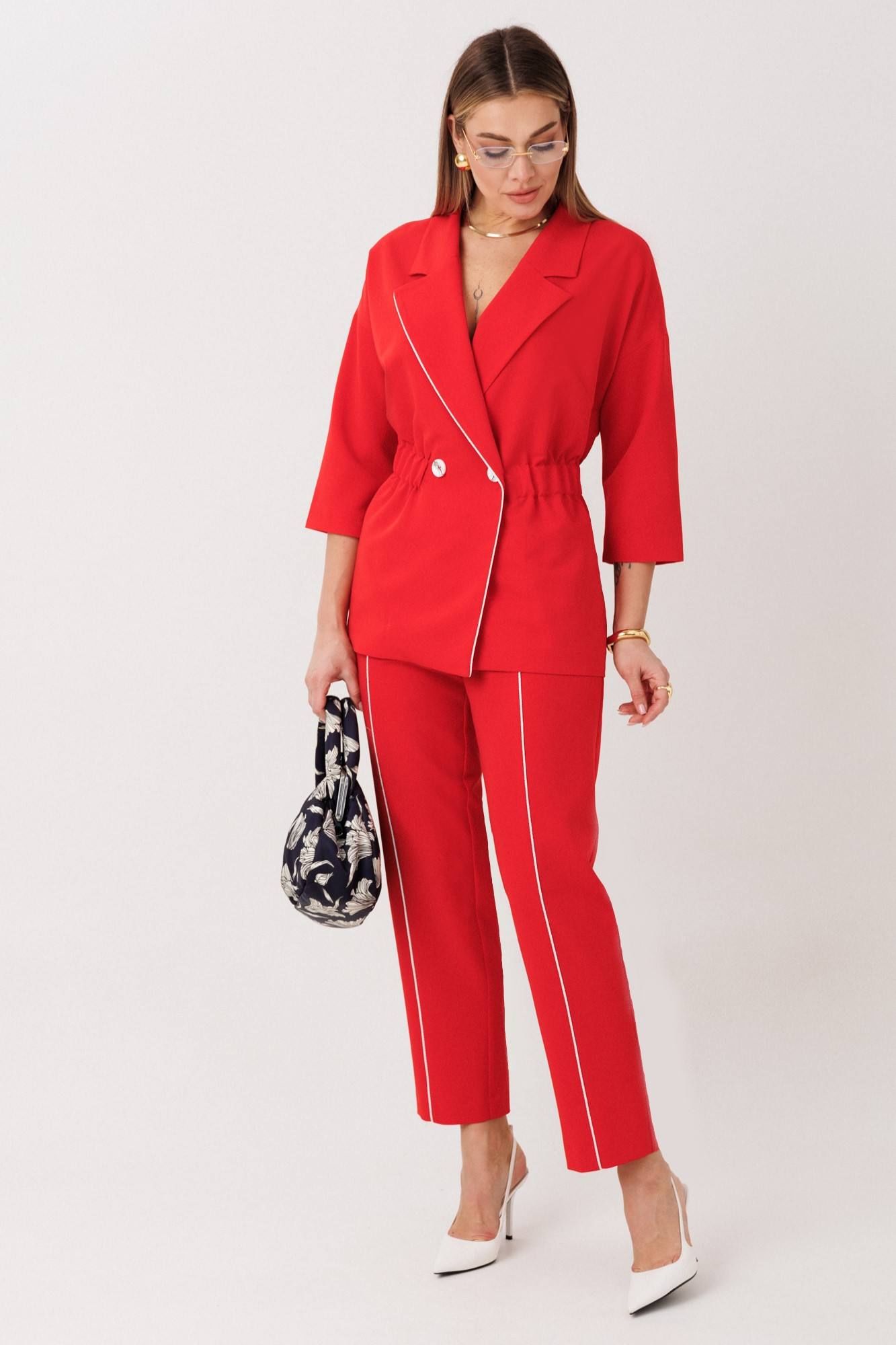 
Брюки, жакет Anastasia 1324 красный