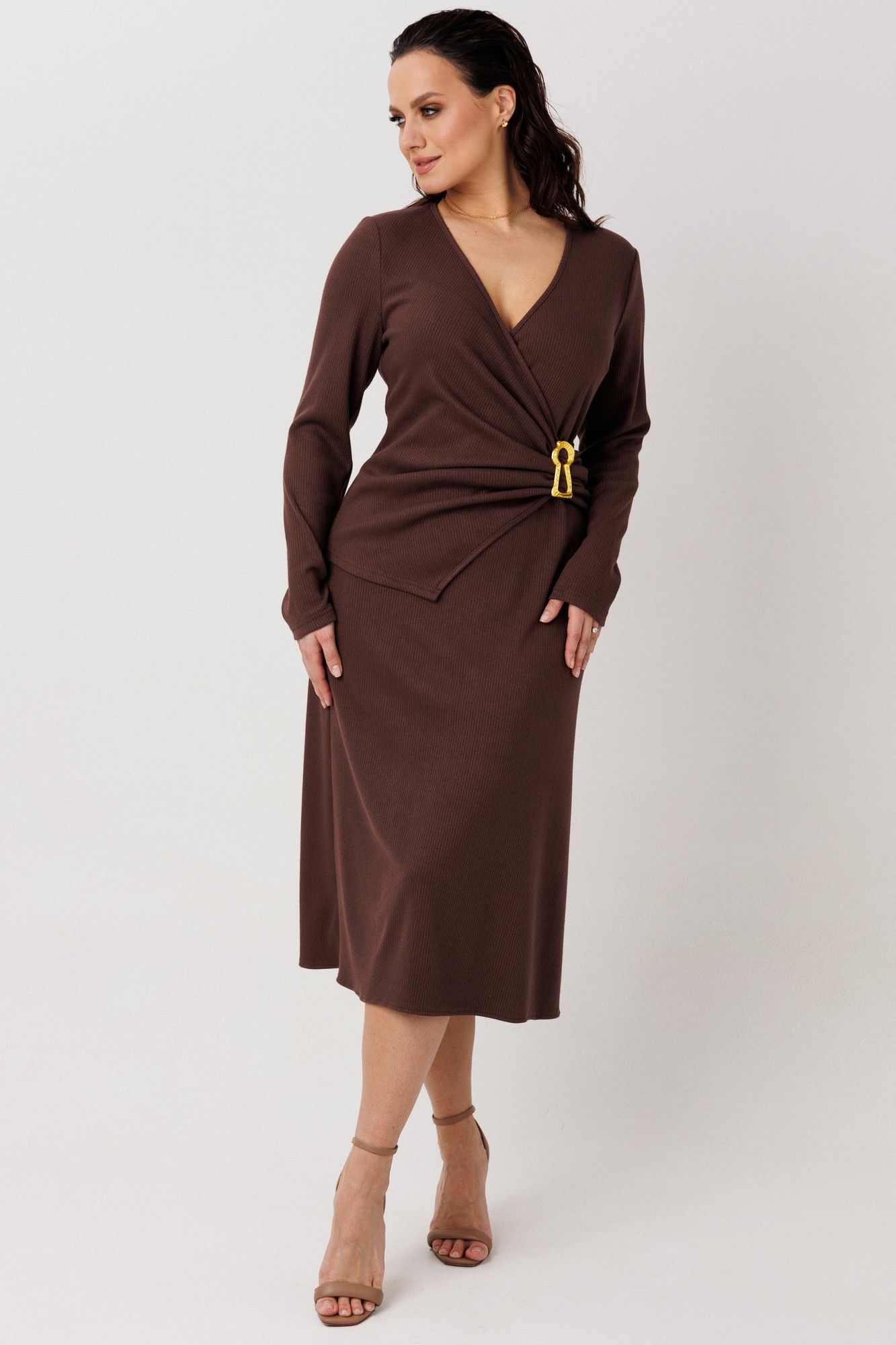 
Платье Mislana 1291 коричневый