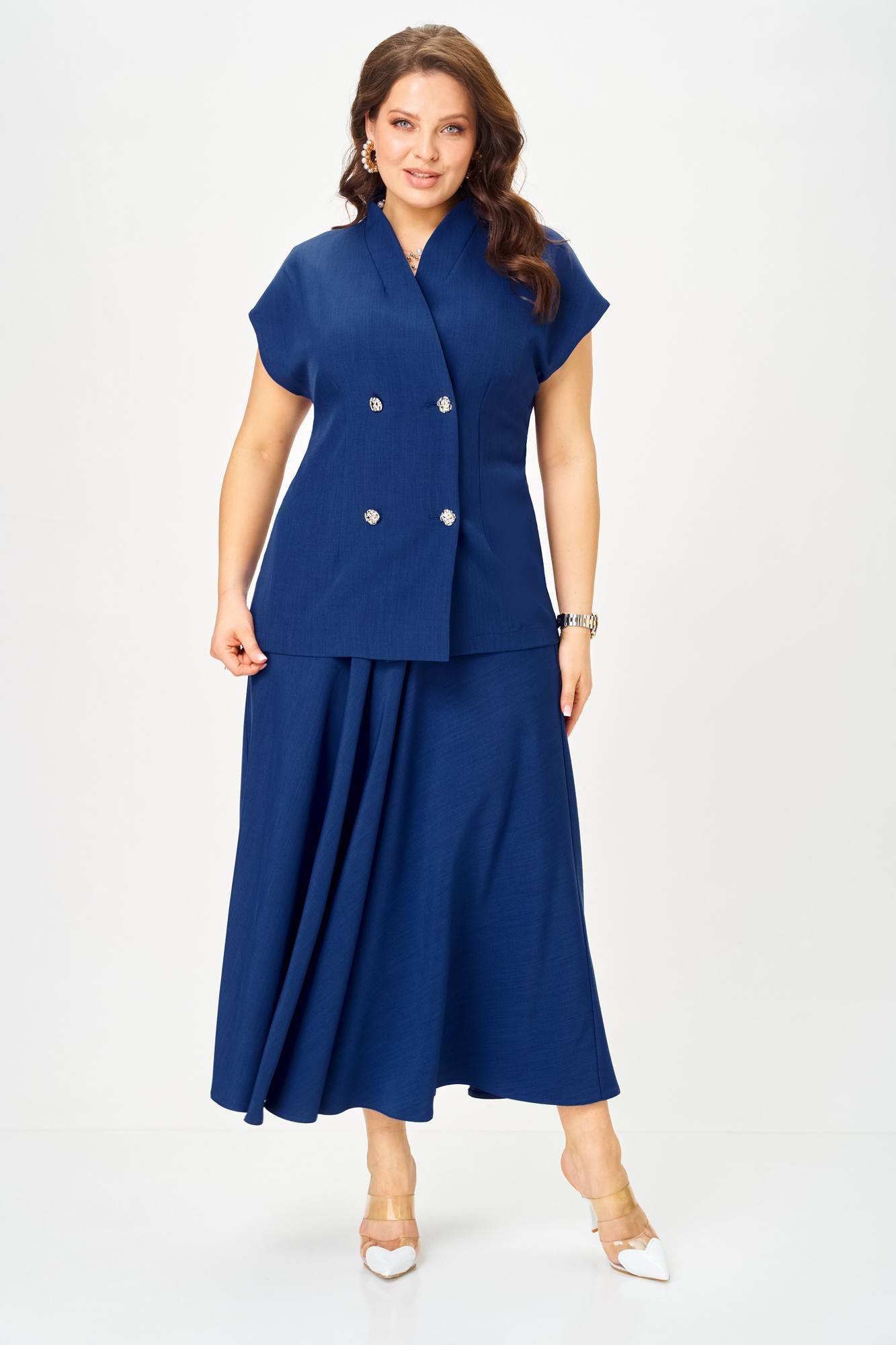 
Жилет, юбка Anastasia 1329 глубокий_синий