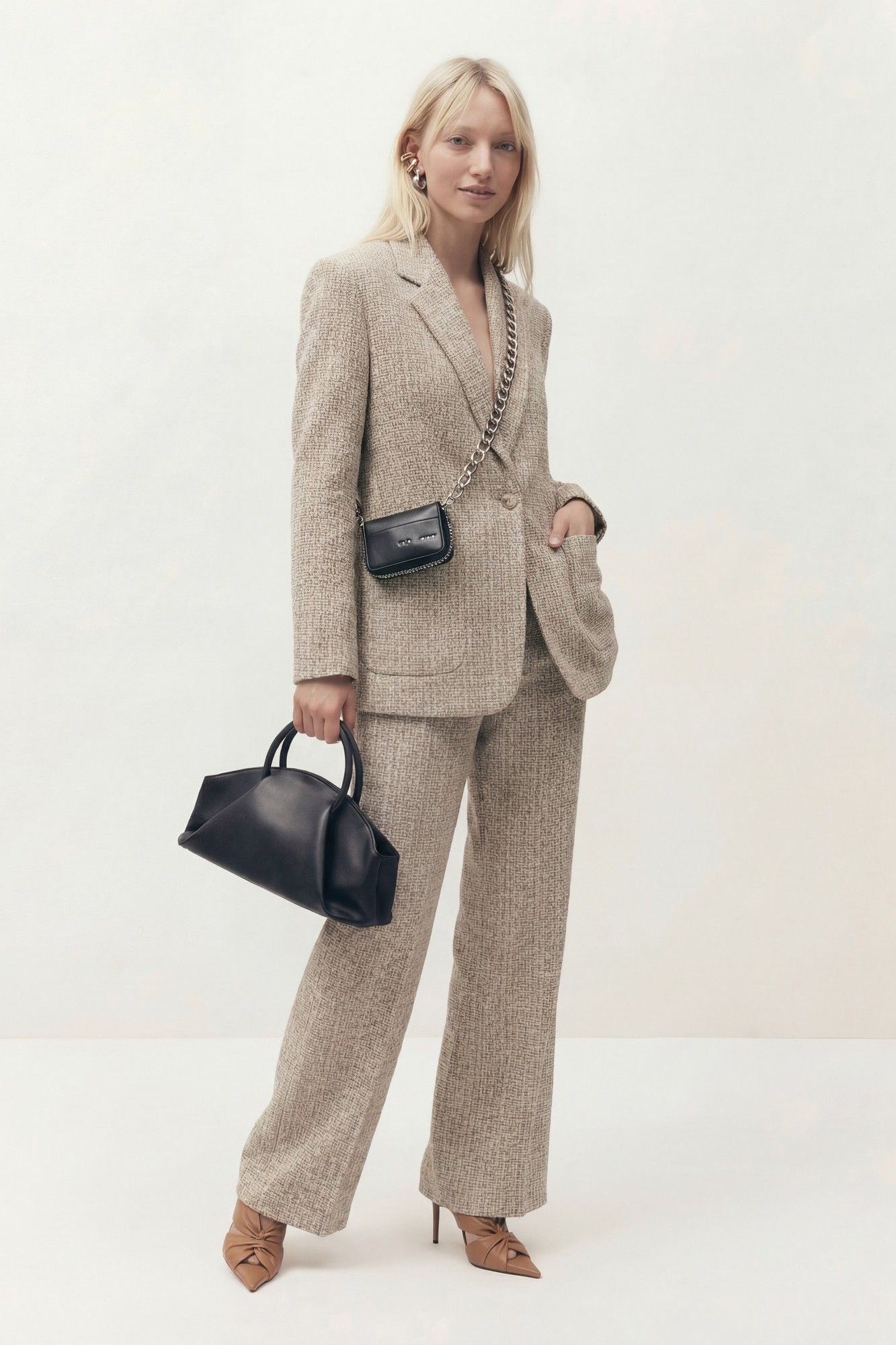 
Брюки, жакет Lokka 1840 бежевый/меланж