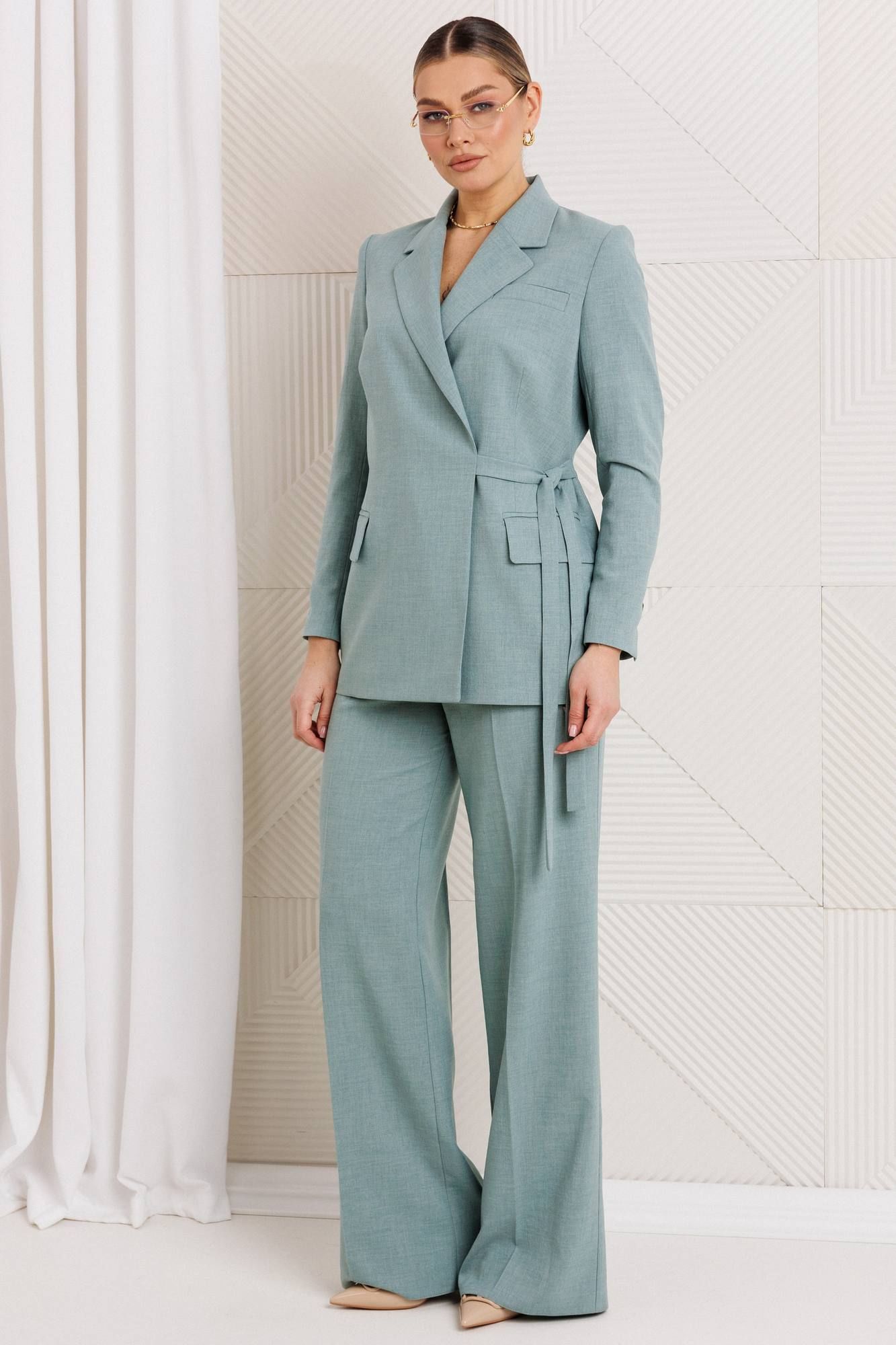 
Брюки, жакет Мода Юрс 26-2669 ментол