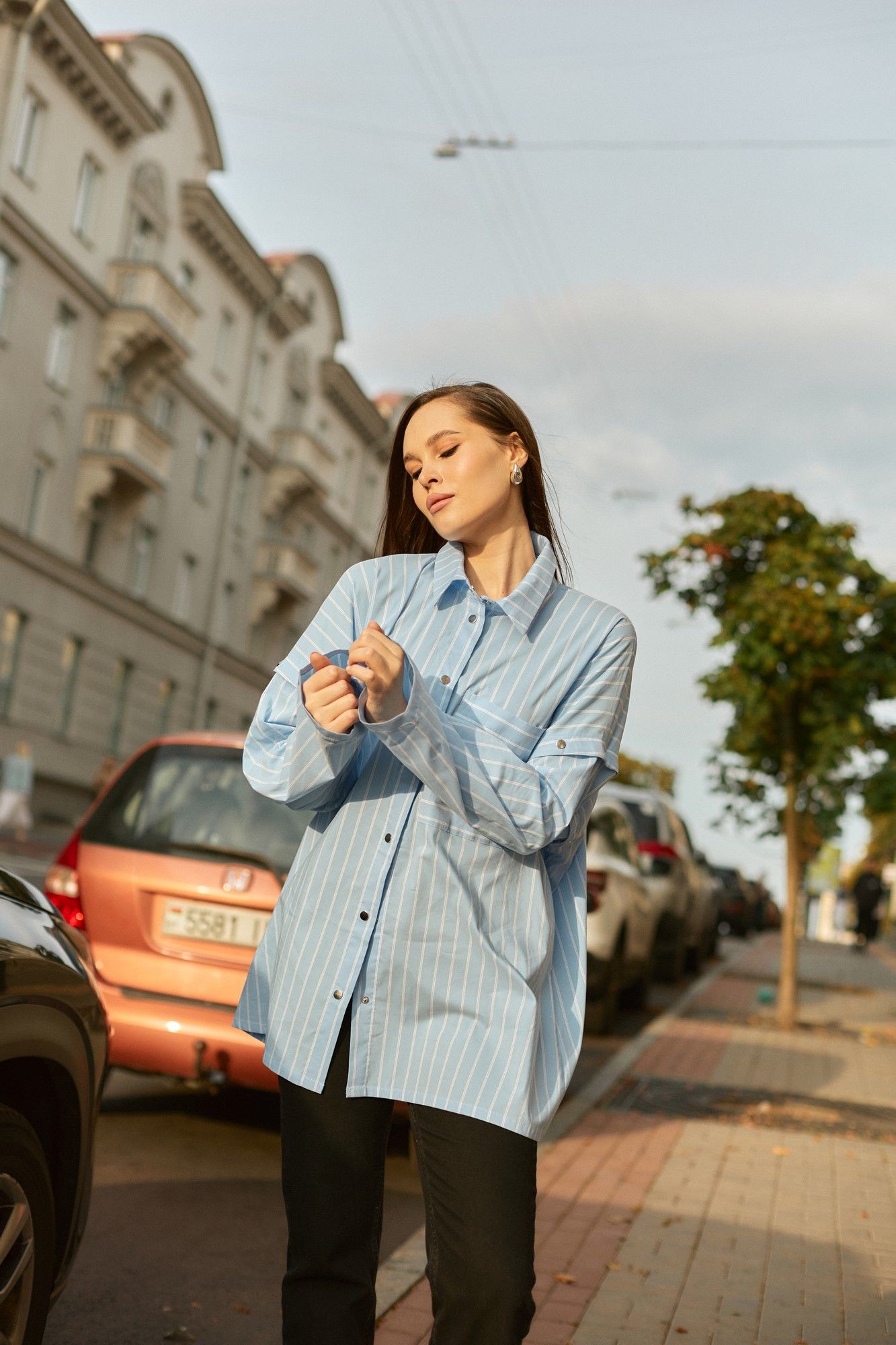 
Рубашка Dorima W13.001 голубая