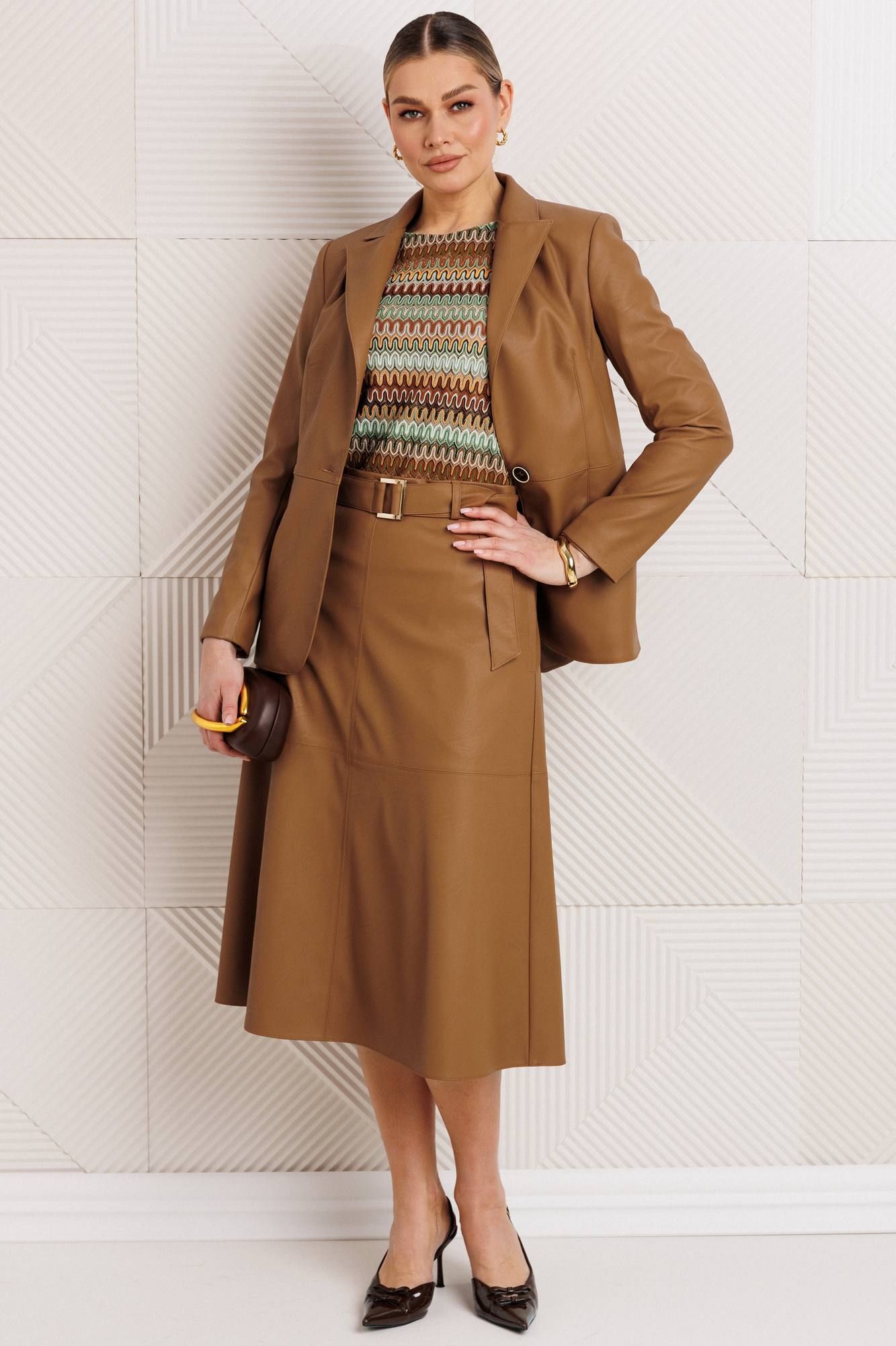 
Жакет, топ, юбка Мода Юрс 26-2850 кэмел