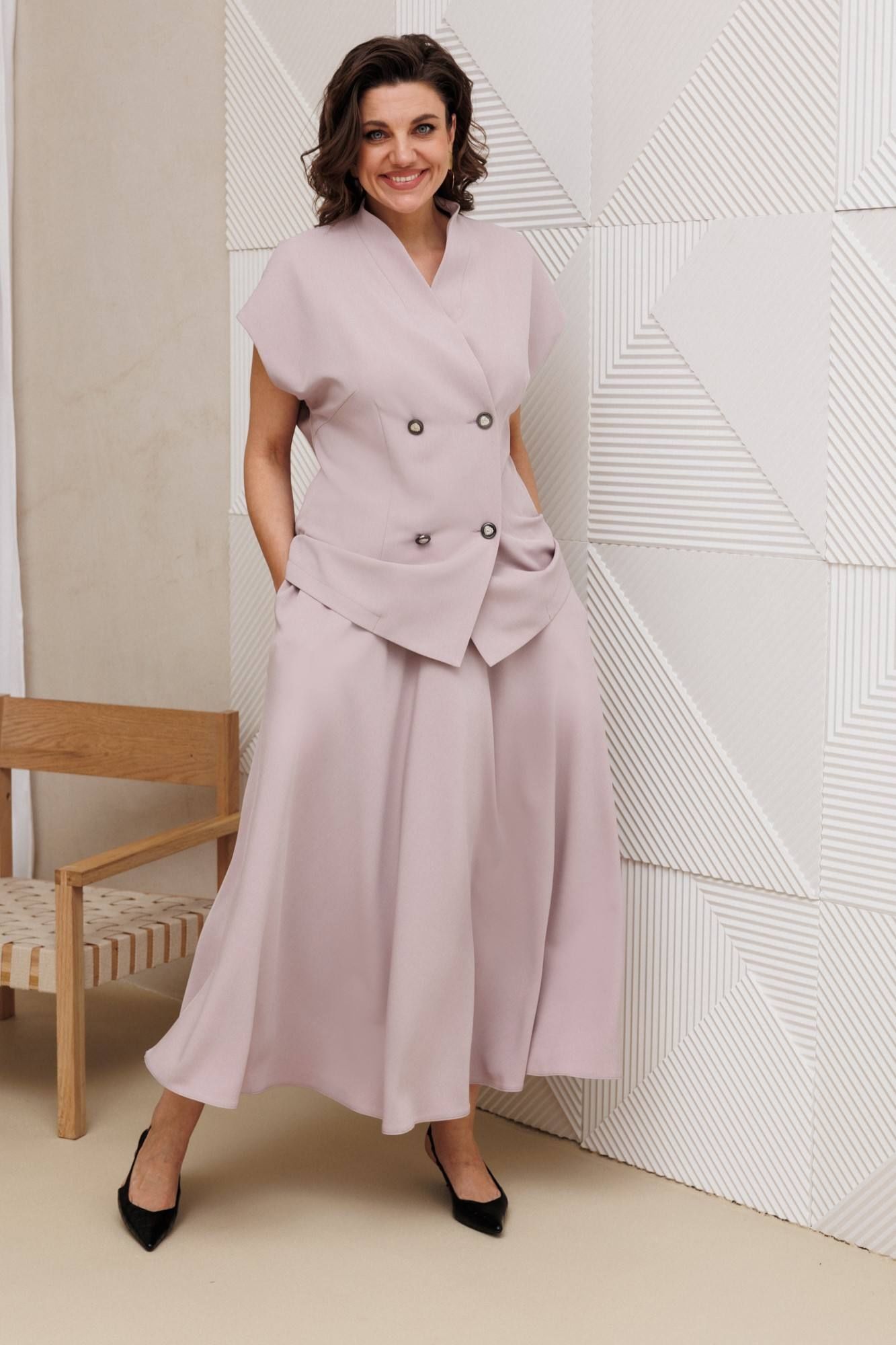 
Жилет, юбка Anastasia 1329 пудра