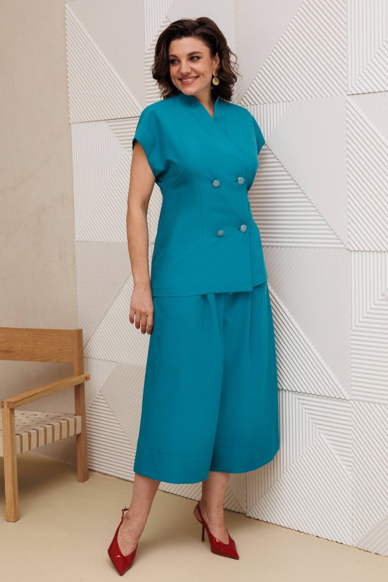 
Брюки, жилет Anastasia 1330 морская_волна