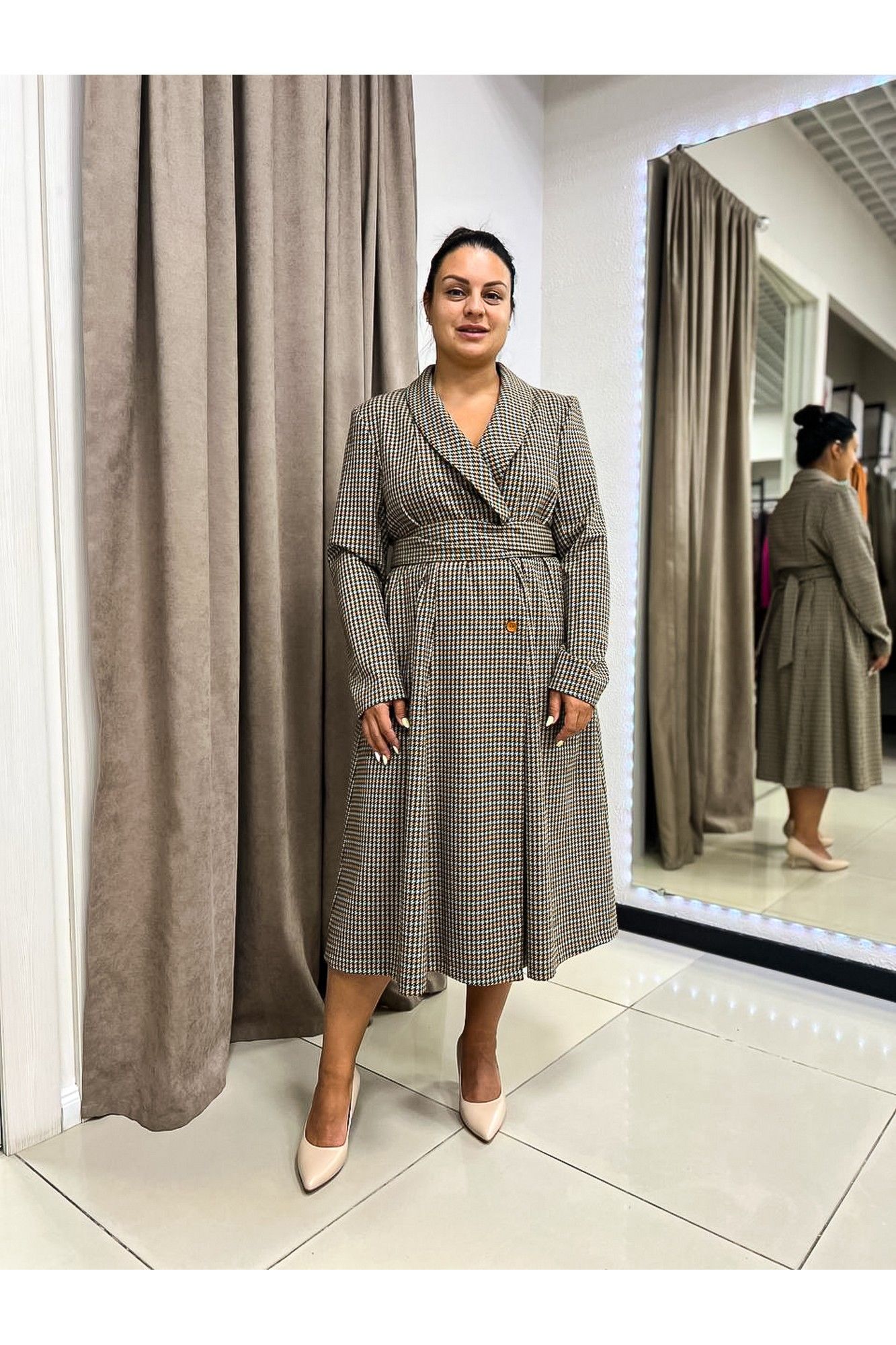 
Платье Dolce Forma PLAT-BEL-04_горчица-хвоя