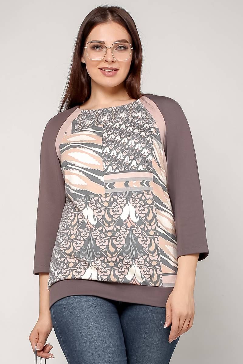 La rouge 3200 серо-розовый-набивной