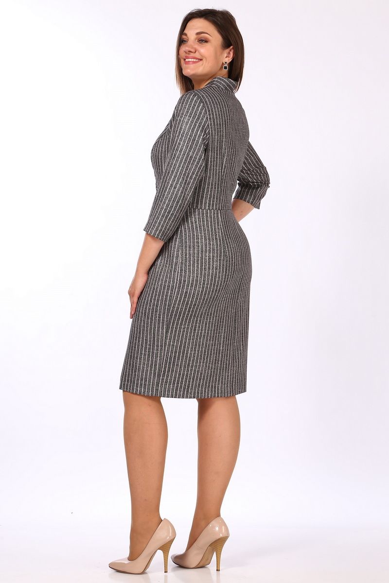 Платье Lady Style Classic 1720/1 серый_розовый 2