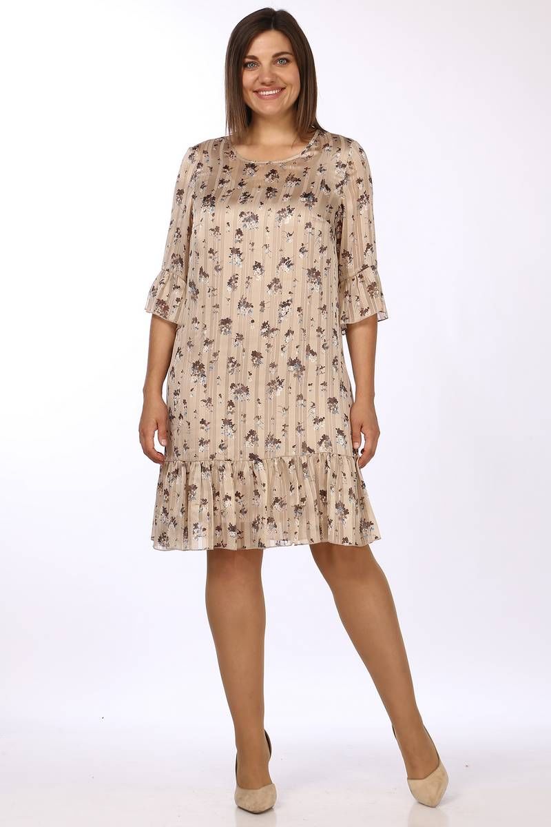 Платье, туника Lady Style Classic 1566/12 бежевые_тона