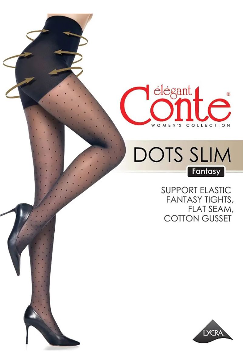Колготки Conte Elegant Fantasy_Dots_slim Nero