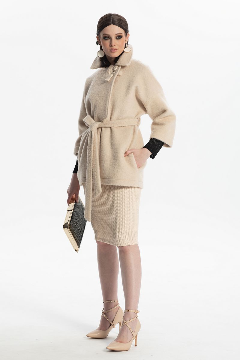 Юбочный комплект Diva 1503 бежевый+черный