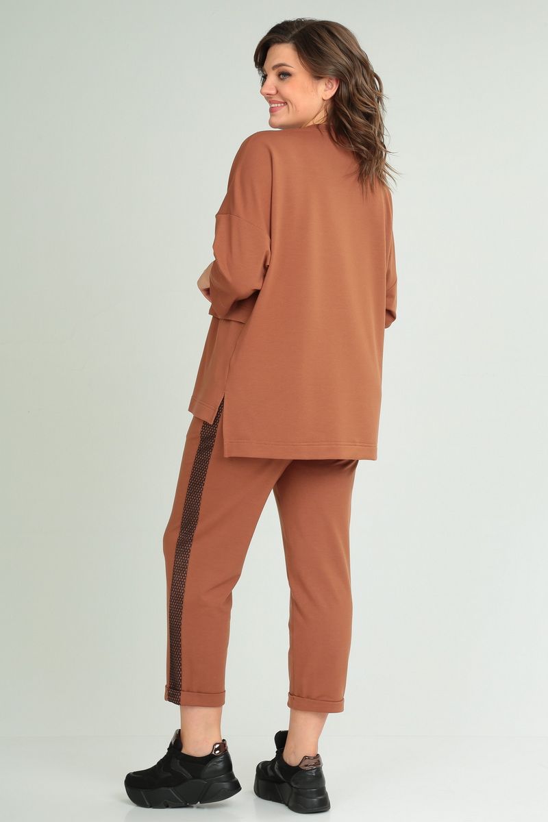 Брючный комплект Michel chic 1329 рыжий