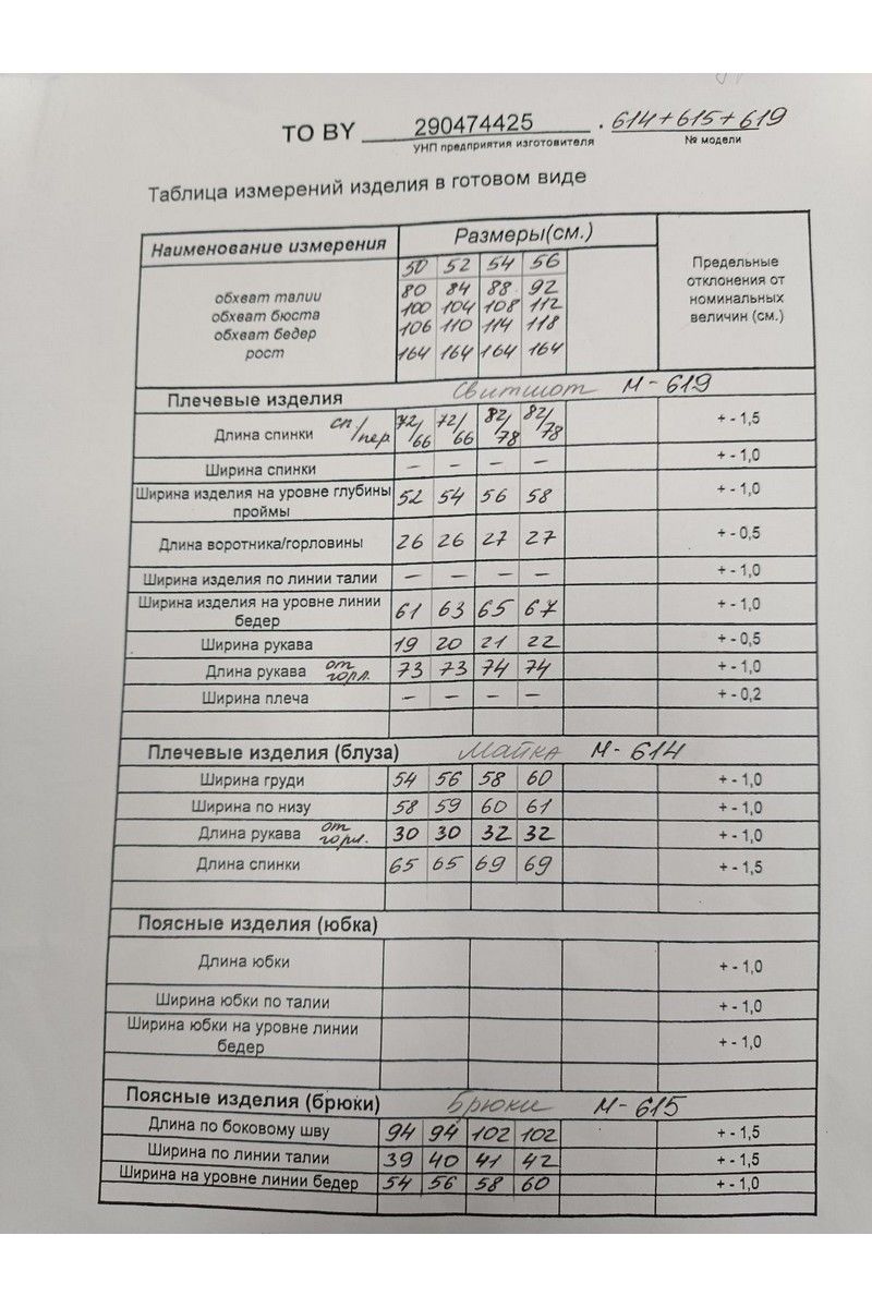 Брючный комплект TAiER 1177