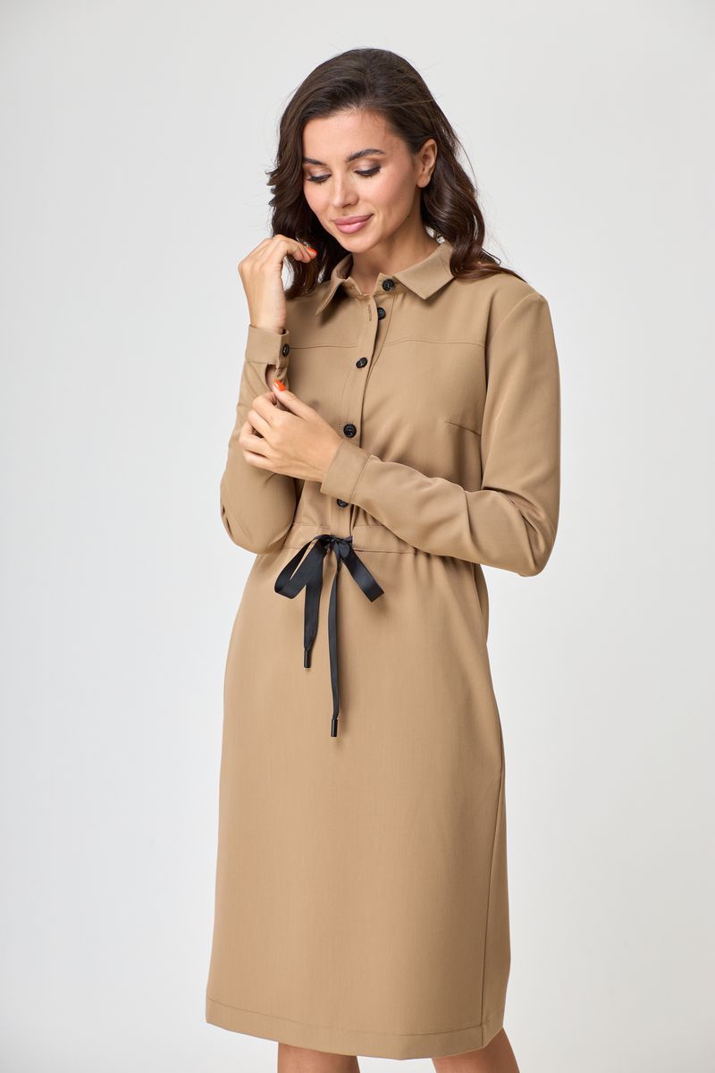 Платья Talia fashion 338 бежевый
