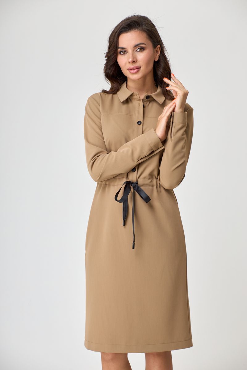 Платья Talia fashion 338 бежевый