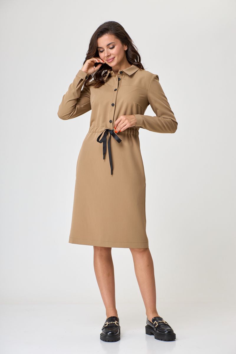 Платья Talia fashion 338 бежевый
