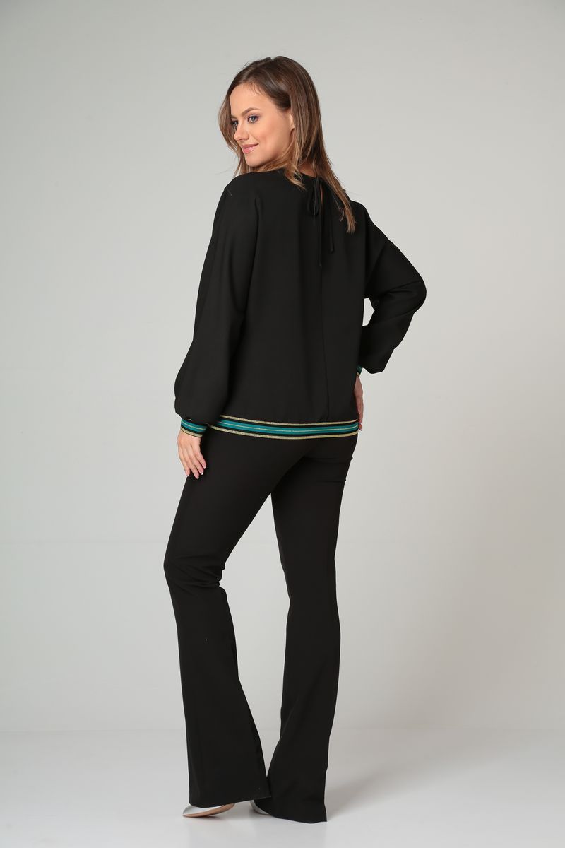 Блузы Modema м.540/2 черный+золото