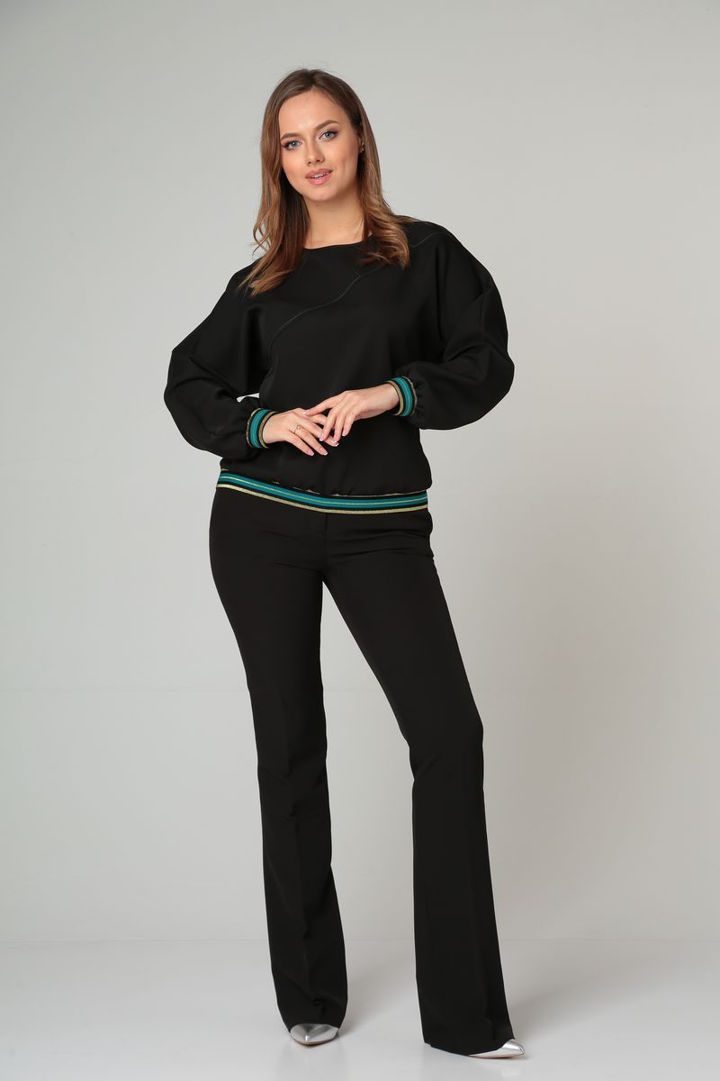 Блузы Modema м.540/2 черный+золото