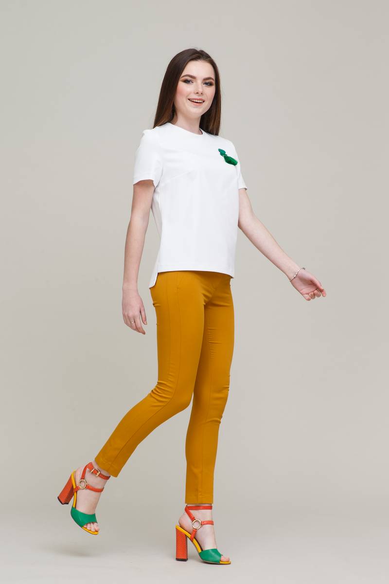 Брюки Domna 12084(164) шафрановый