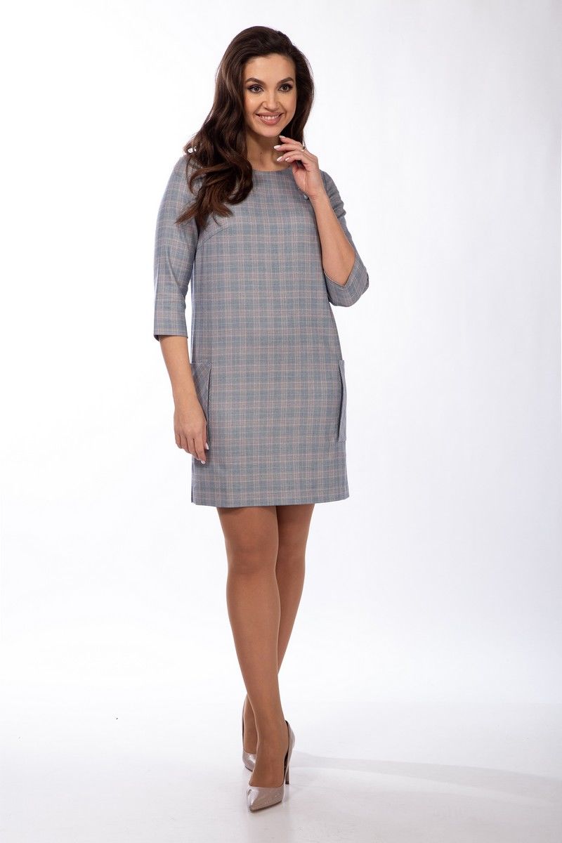 Платья Lady Style Classic 1452 серые_тона