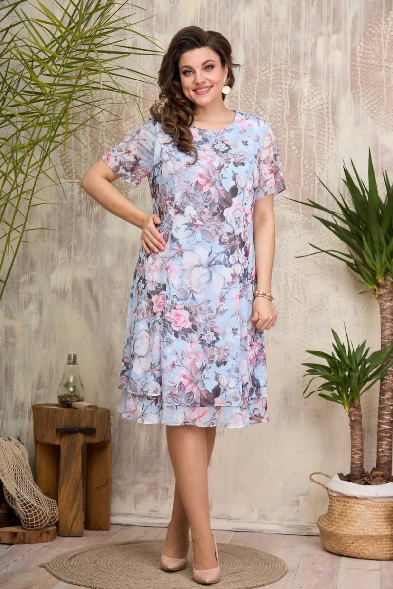 Платья Moda Versal П2383 голубой