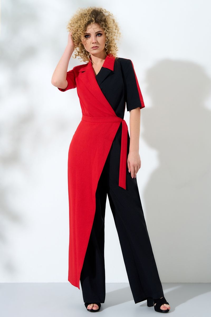 Женский комбинезон Euromoda 345-1 красный