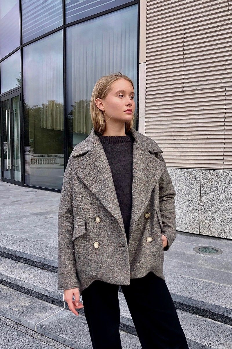 Кардиганы i3i Fashion 503 серо-коричневый_меланж