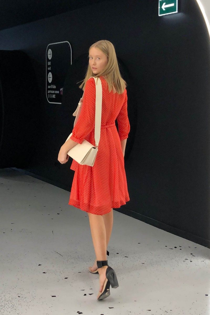 Платья i3i Fashion 102/2 красный_горох