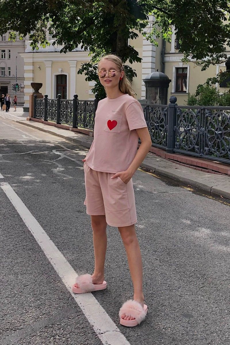 Женский комплект с шортами i3i Fashion 402/1 бежевый