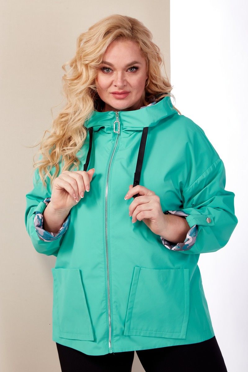 Женская куртка Shetti 2118 бирюза