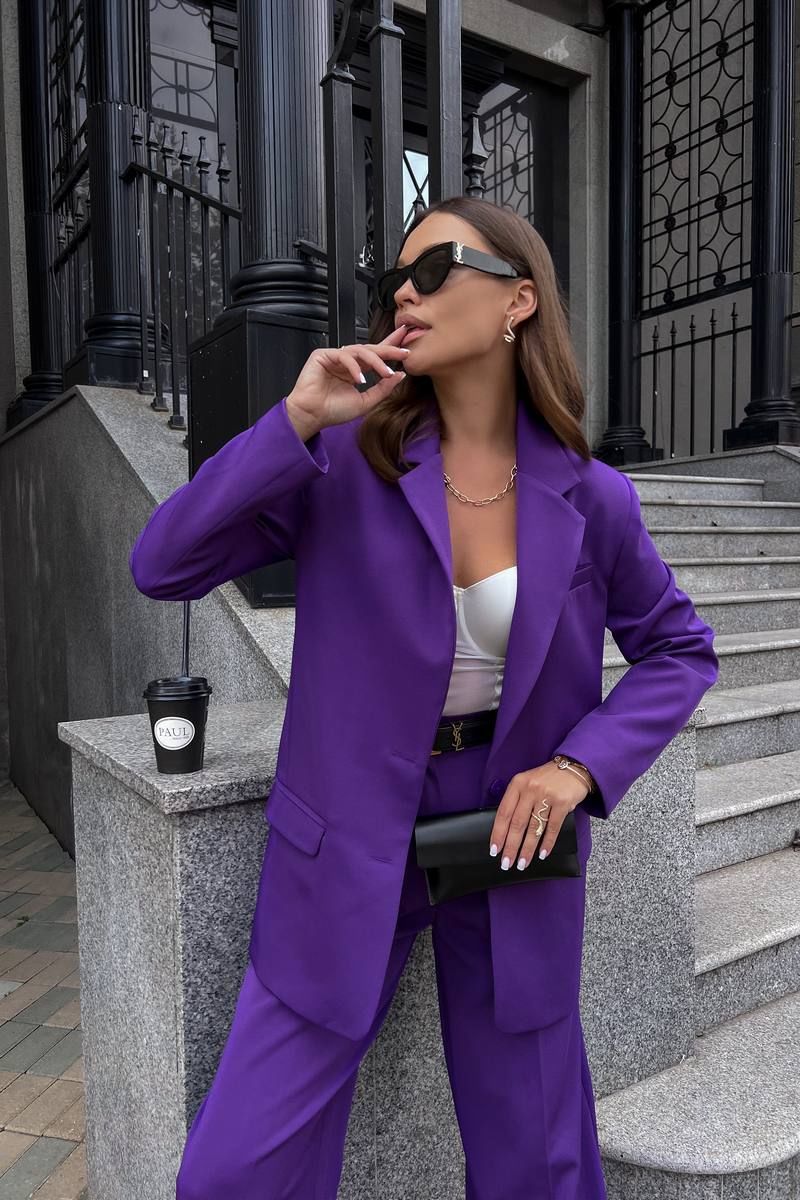 Брючный костюм Continental Fashion 0211-07 фиолетовый