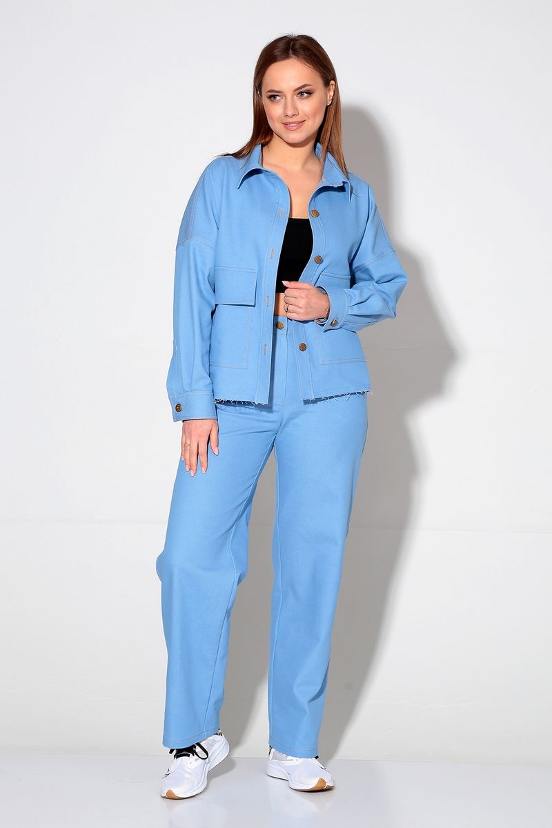 Брючный комплект Liona Style 865 голубой