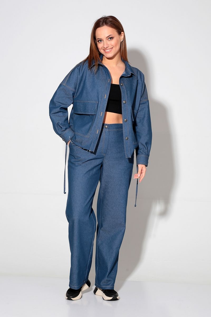 Брючный комплект Liona Style 865 синий