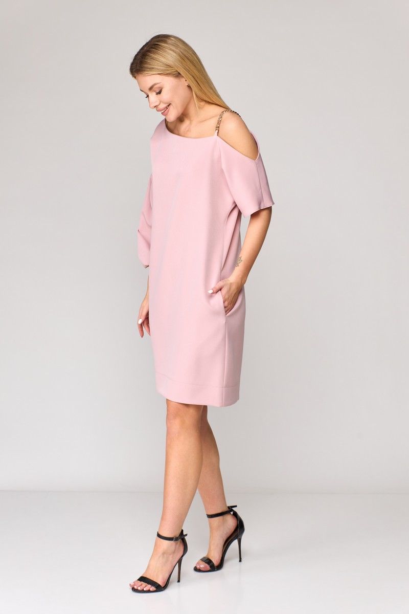 Платья Talia fashion 394 пудра