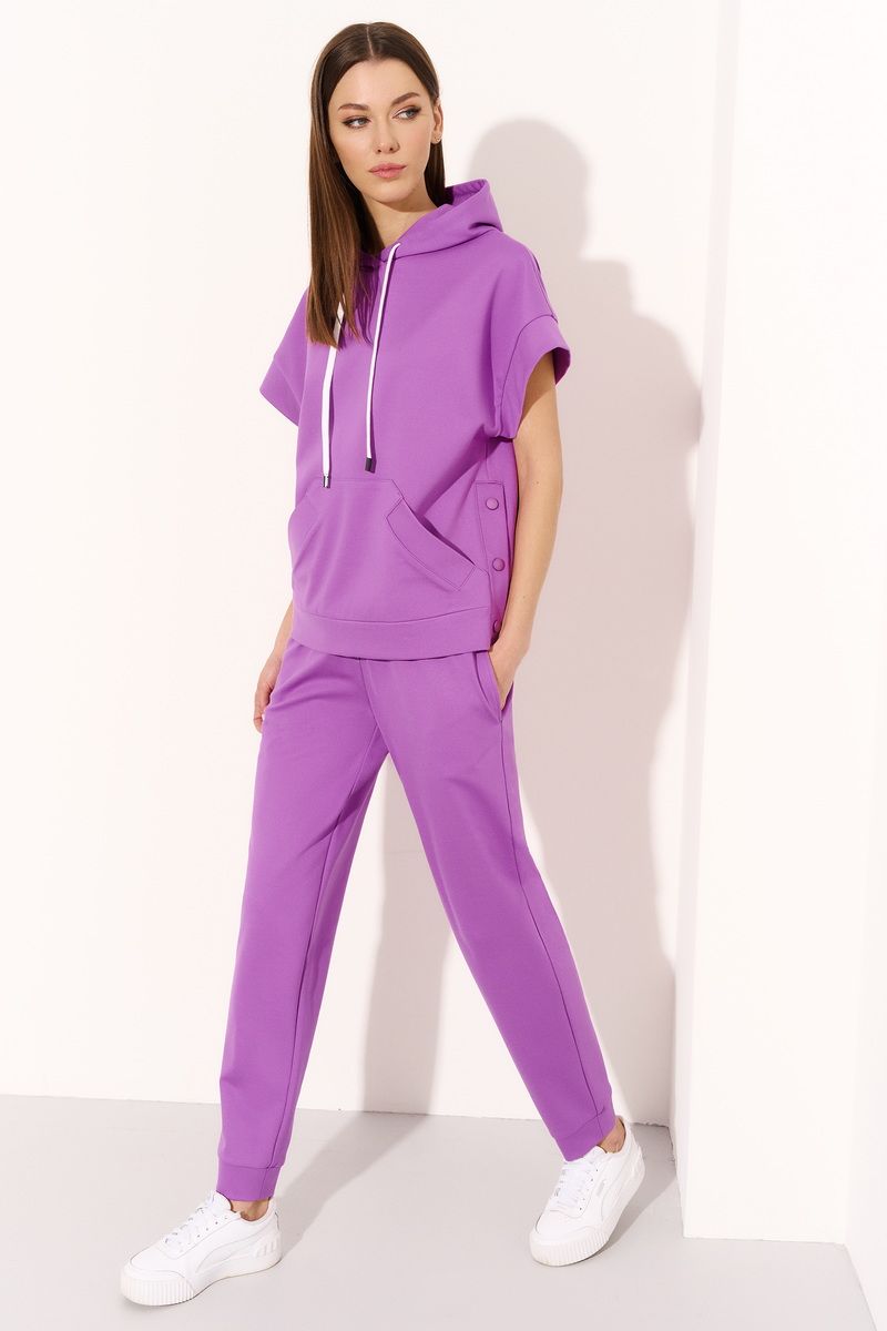 Брючный комплект DiLiaFashion 0739 фиолетовый
