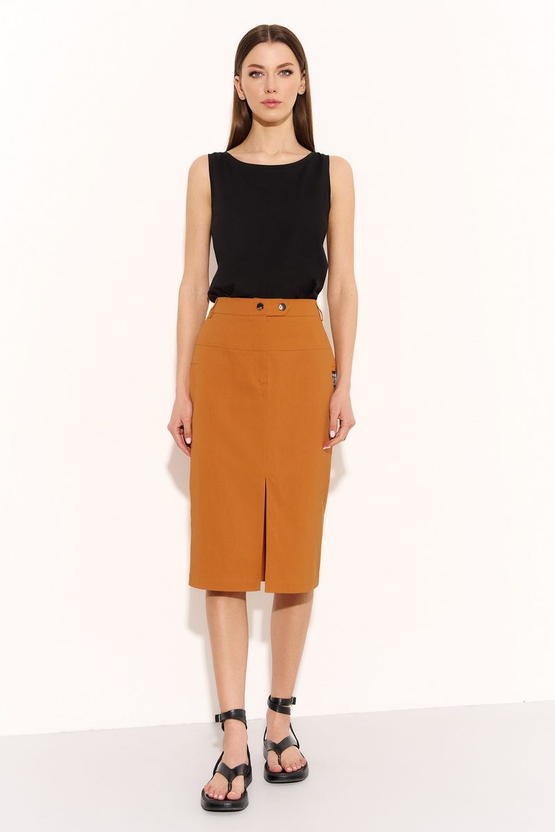 Юбки DiLiaFashion 0746 рыжий