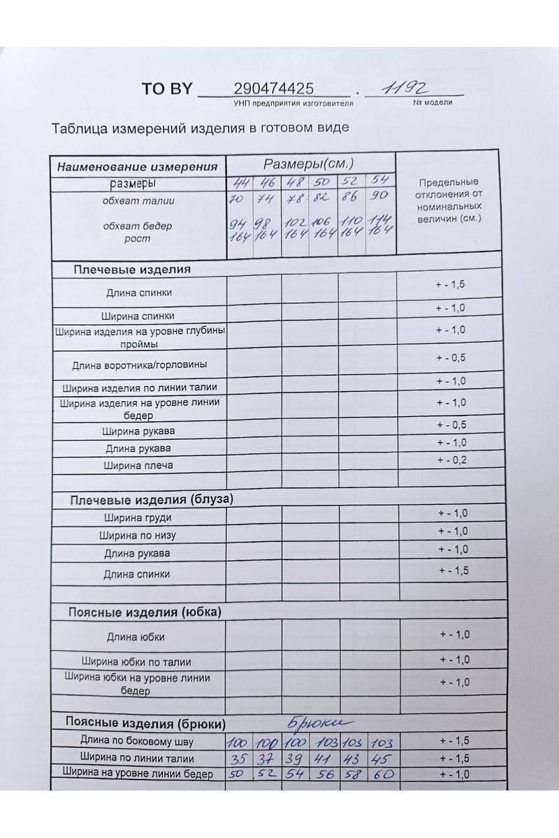 Брюки TAiER 1192 лаванда
