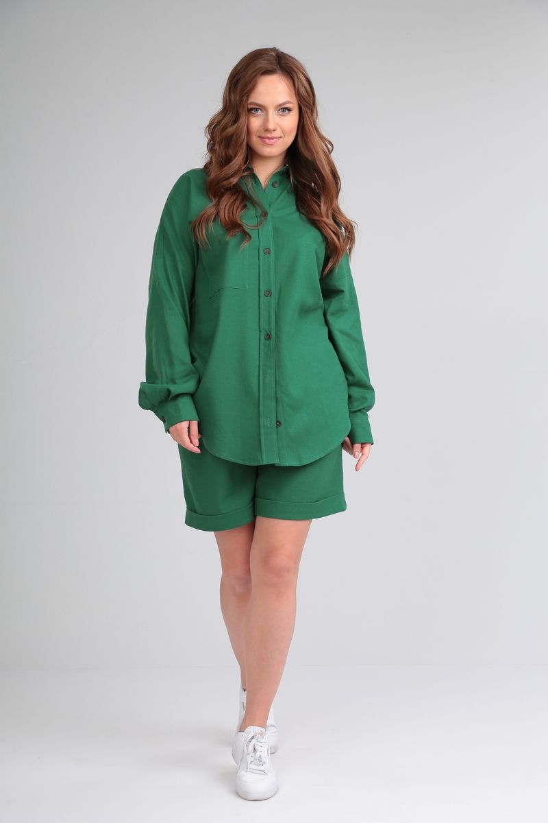 Женский комплект с шортами Michel chic 1332 изумруд