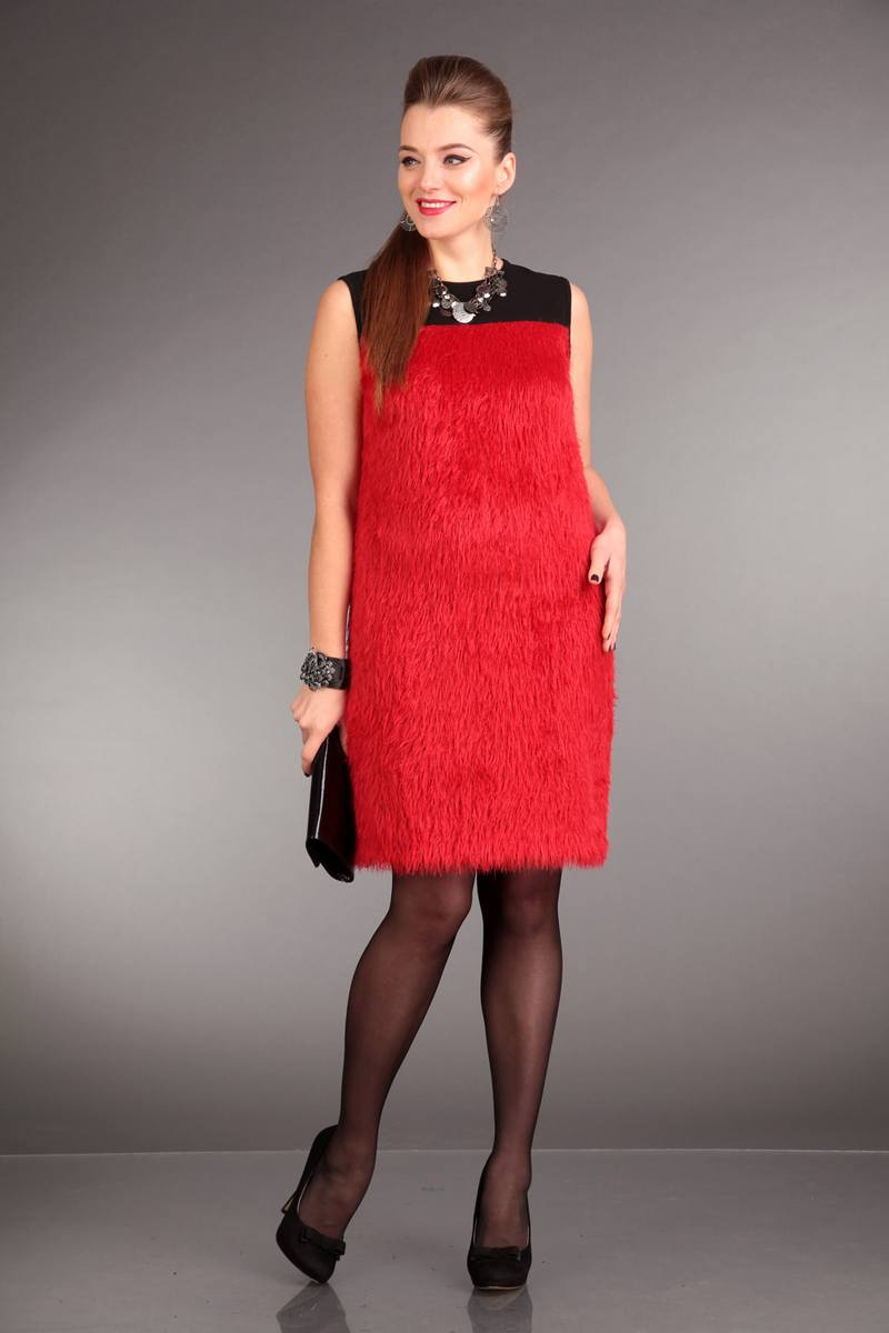 Платья Liona Style 561 красный