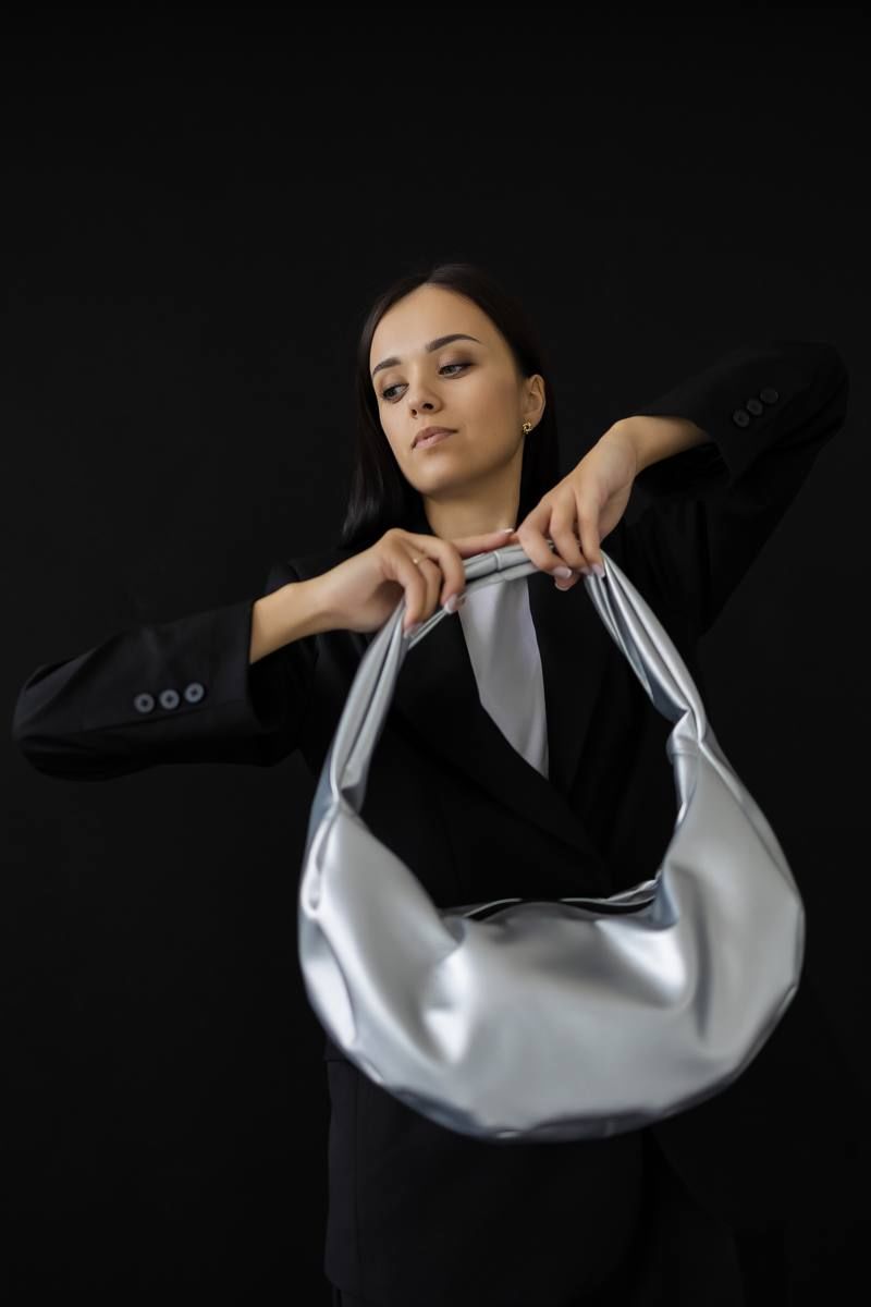 Женская сумка MT.Style HOBO silver2