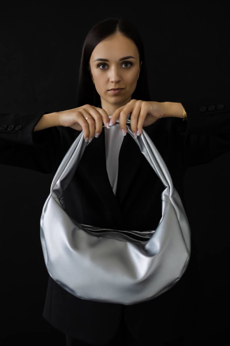 Женская сумка MT.Style HOBO silver2