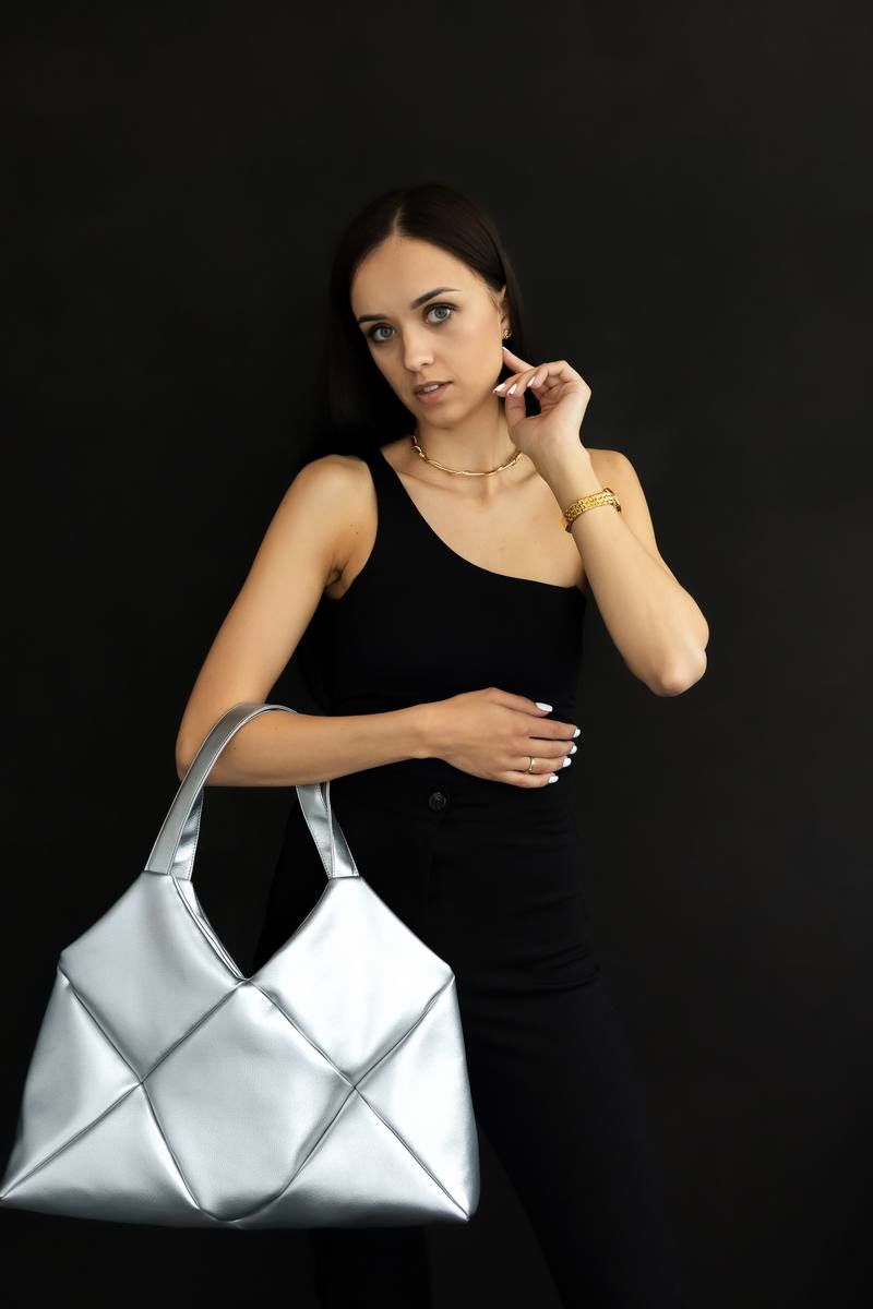 Женская сумка MT.Style ROMB2 silver
